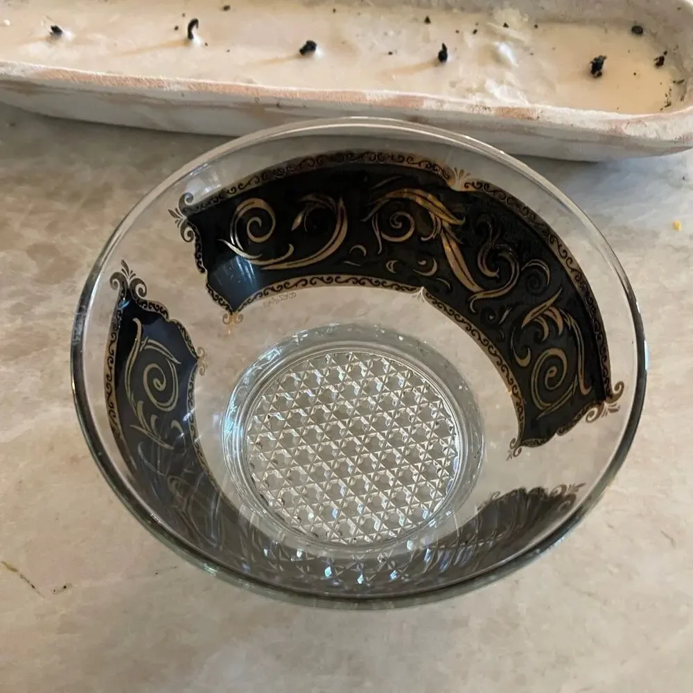 Vintage 60’s Culver Toledo Black ice bucket bowl RARE